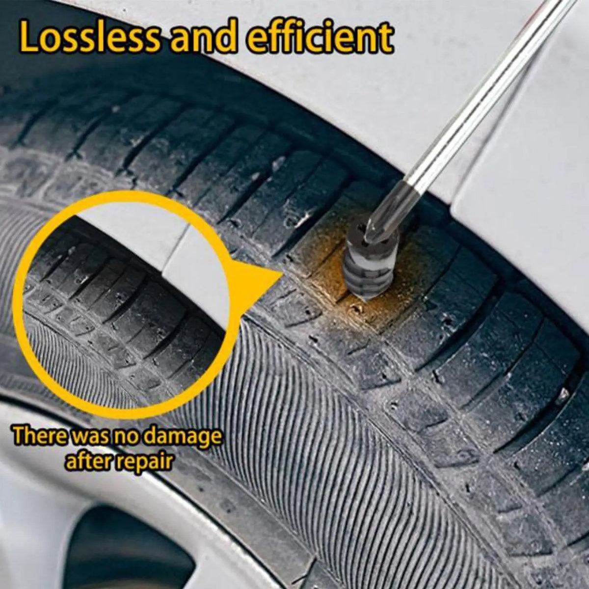 32-Pc Tubeless Tire Repair Rubber Nail Kit – Car & Motorcycle Tire Repair Kit SPOT