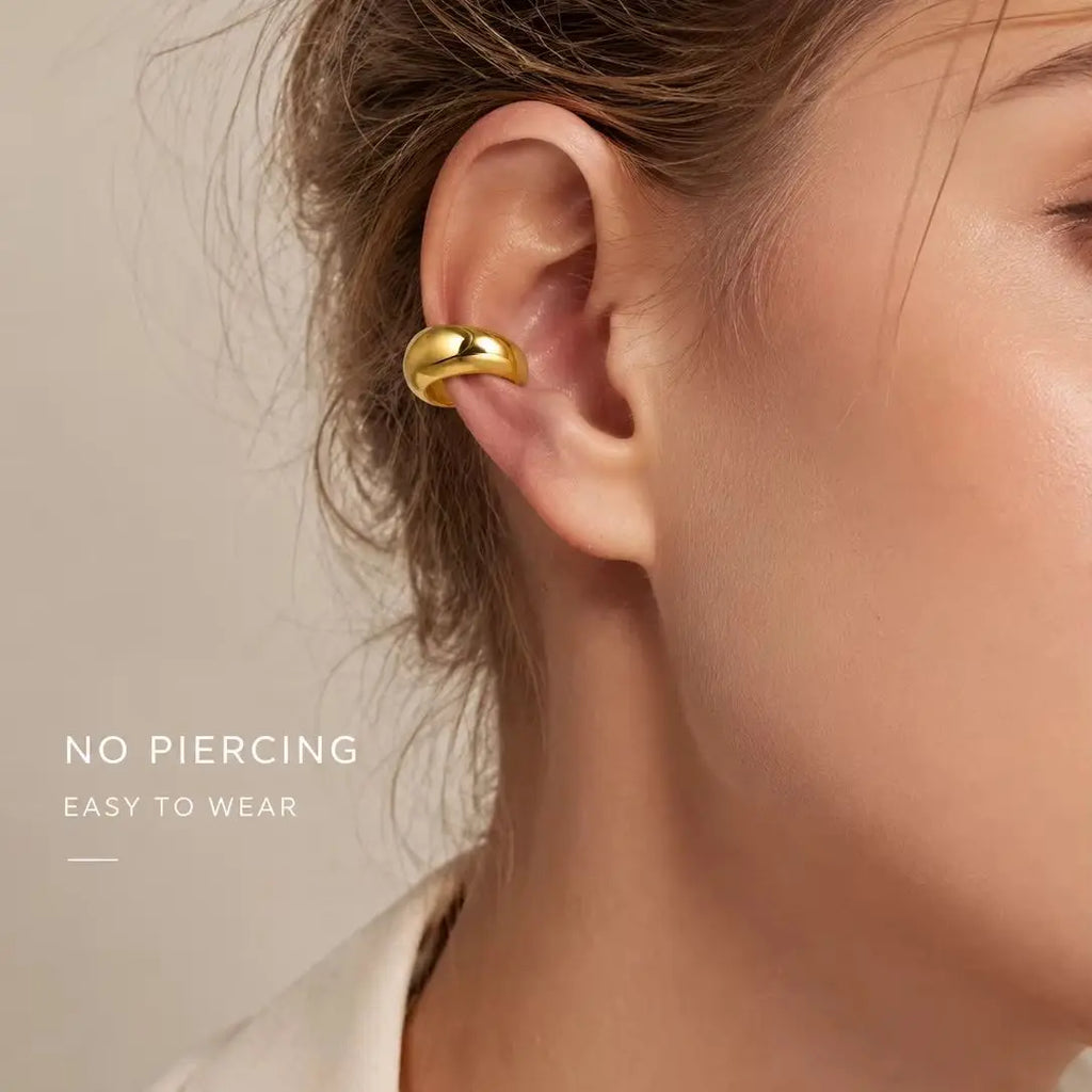 Thick Ear Cuff – Non-Piercing Clip-On Cartilage Earring Clip-On Ear Cuff SPOT
