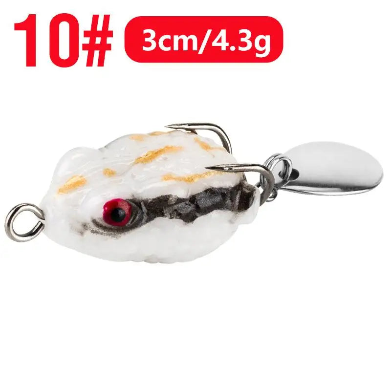 Mini Frog Fishing Lure 3cm 4.3g – 16 Colors Double Hook Fishing Lure SPOT A10