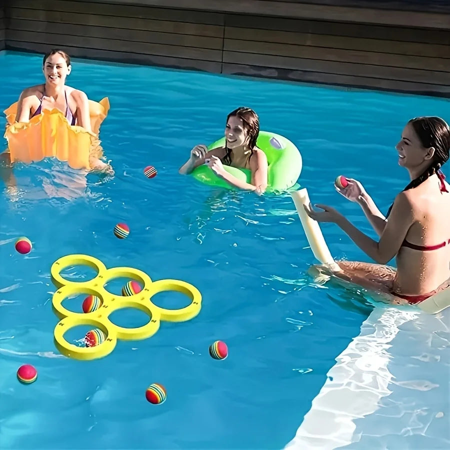 Swimming Pool Toss Game Set – Floating Water Throwing Game Mat Pool Toss Game SPOT