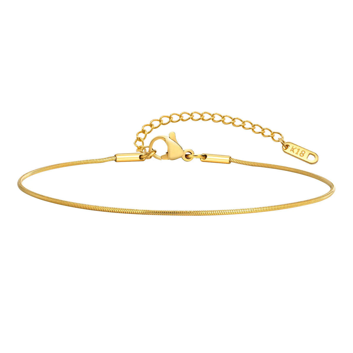 Gold Snake Chain Anklet – Waterproof Stainless Steel Women Chain Anklet SPOT JC-114G