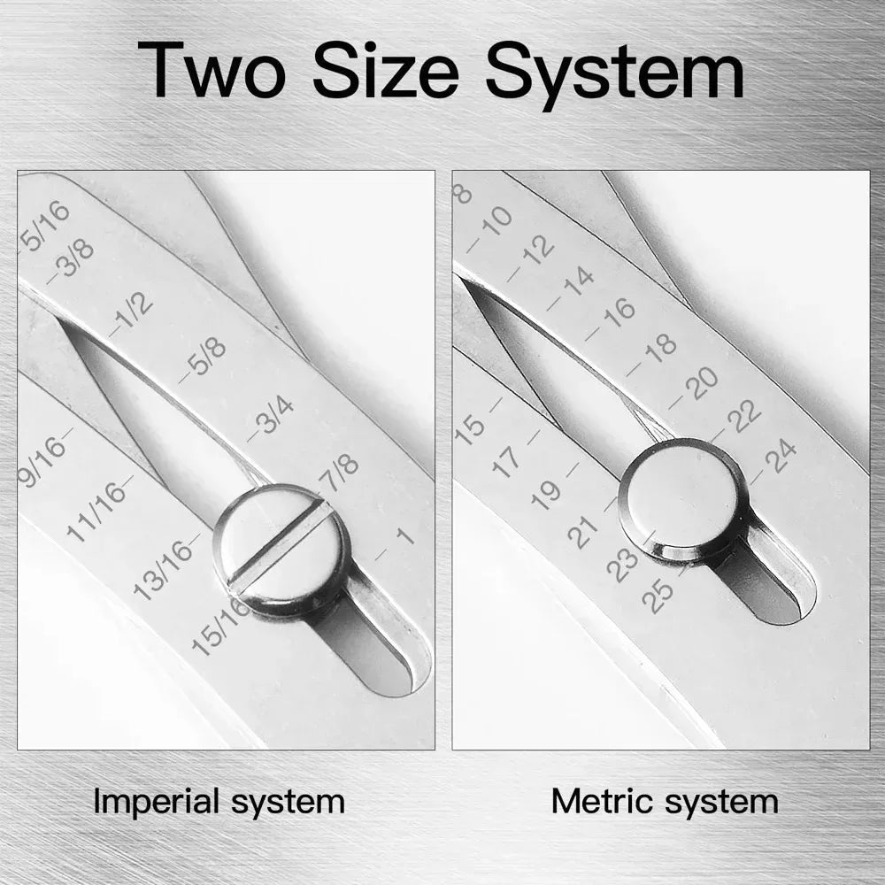 Bolt & Nut Size Finder Keychain – Thread Gauge Identifier Thread Size Gauge SPOT