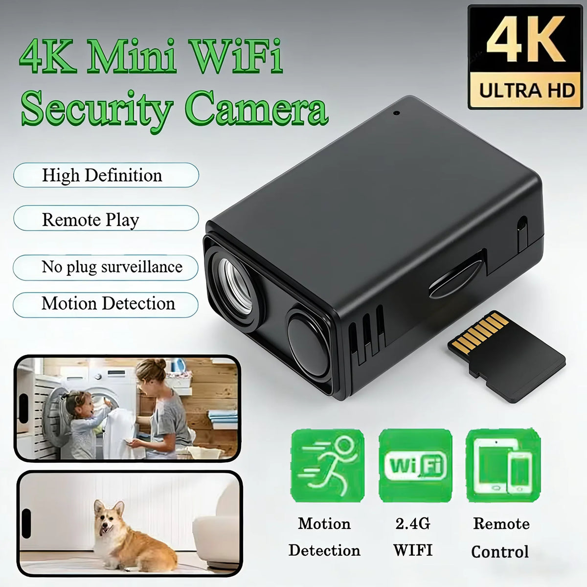 4K WiFi Security Camera – Motion Detection & Remote View WiFi Security Camera SPOT Default Title