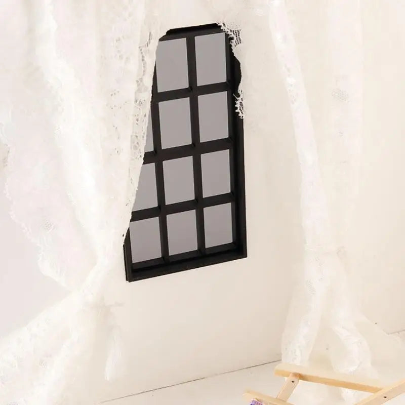 1:12 Scale Dollhouse Wood Window Frame – Miniature Decor Dollhouse Accessory SPOT