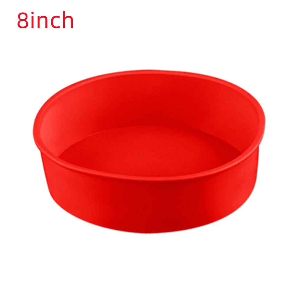 Silicone Round Cake Pan Nonstick Mold – 4/6/8/10 Inch Silicone Cake Pan SPOT 8inch