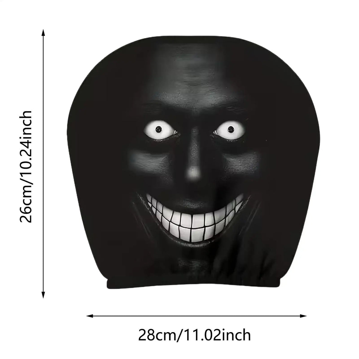 2-Pack Smiling Face Car Headrest Covers – Fun Auto Protectors Car Headrest Cover SPOT