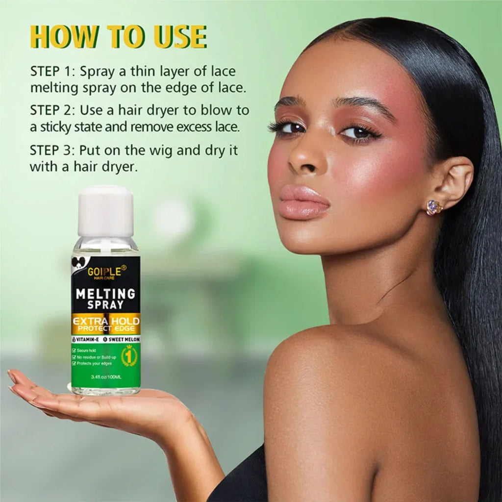 Goiple Lace Wig Melting Spray – Extra Hold, Vitamin E, No Residue Wig Melting Spray SPOT