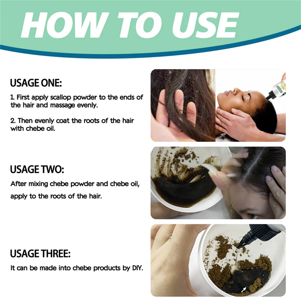 GOIPLE Chebe Hair Growth Set – Oil, Powder & Mask 7-Piece Hair Care Set SPOT