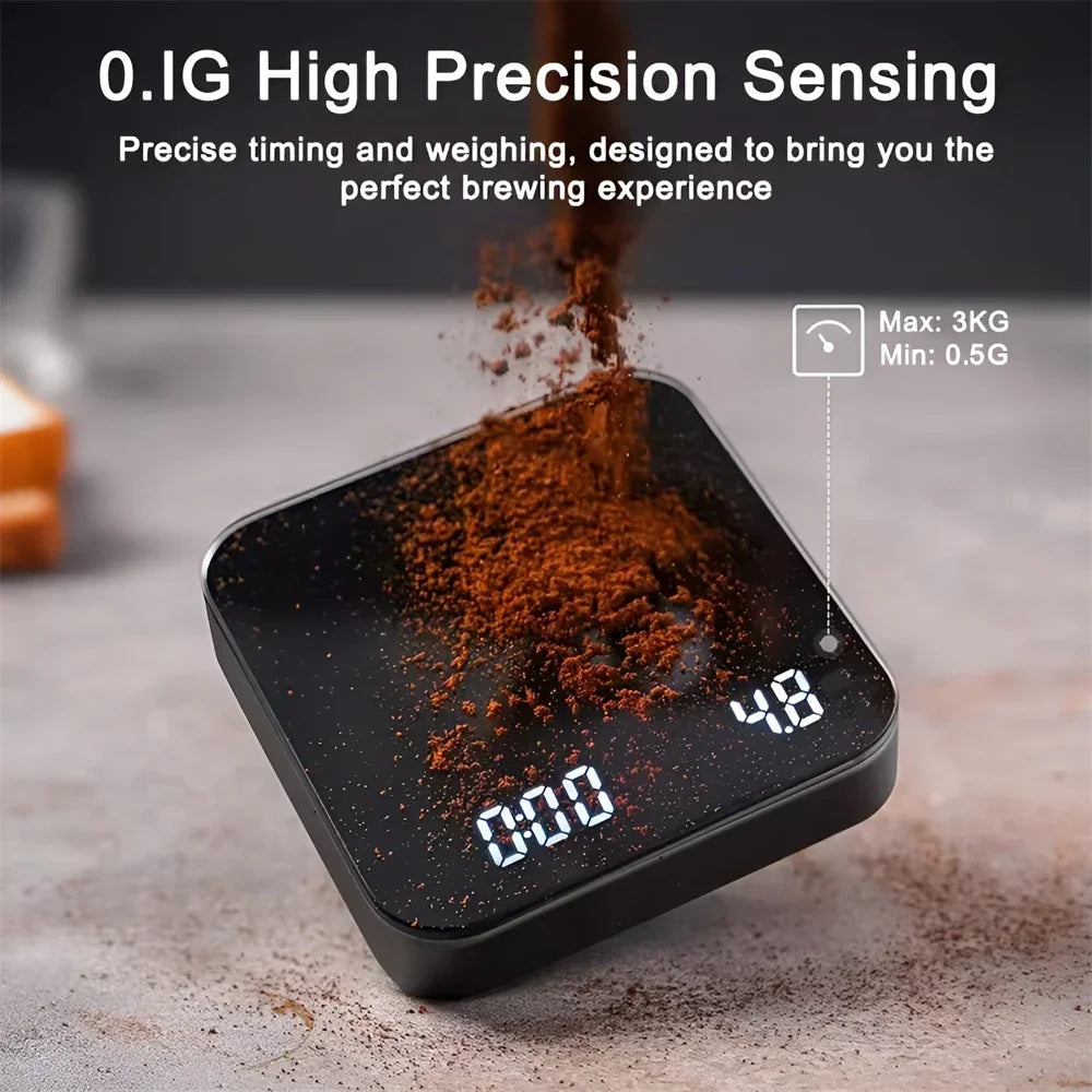 Digital Coffee Scale with Timer & LED Display – 3kg/0.1g USB Digital Coffee Scale SPOT