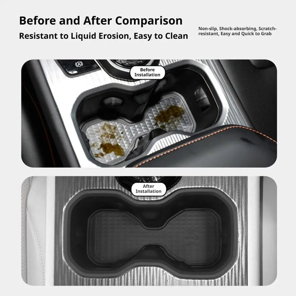 Silicone Cup Holder for Jetour T1 & Freedom Console Storage Car Console Organizer SPOT