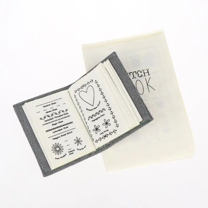 Embroidery Pattern Book – Handmade Fabric Cover DIY Tutorial Embroidery Craft Book SPOT