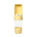 Portable 2-in-1 Pet Water Bottle & Food Container – Travel Pet Travel Bottle SPOT Yellow