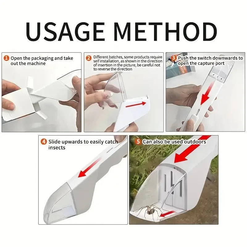 Portable Handheld Bug Catcher with Release Device – No Battery Bug Catcher Tool SPOT