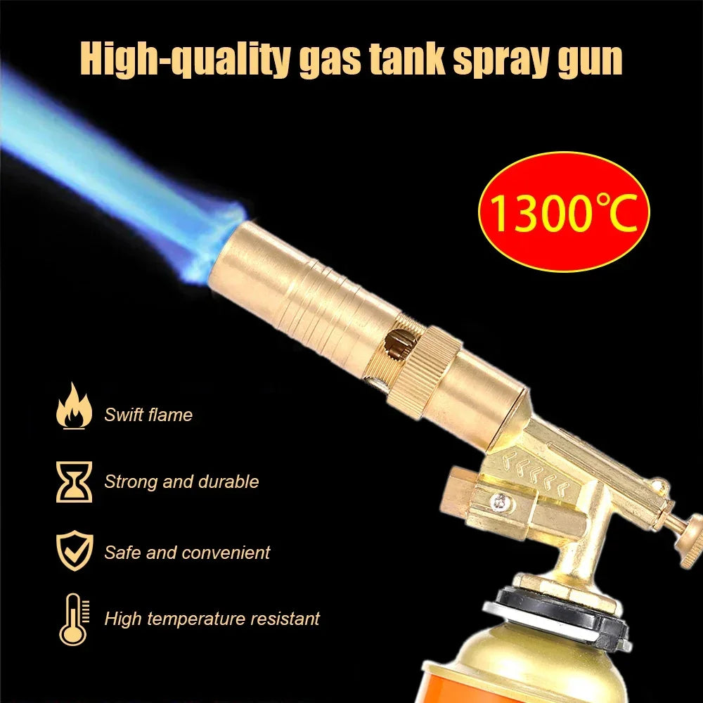 Pure Copper Gas Torch – Auto Ignition Butane Flame Gun Kitchen Butane Torch SPOT Default Title