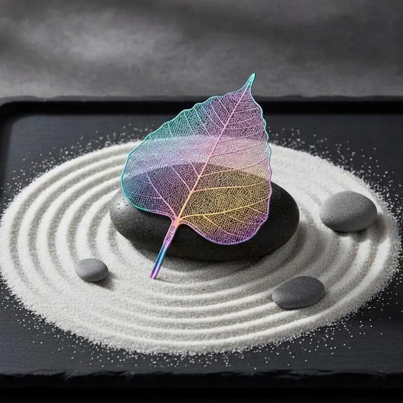 Bodhi Leaf Stainless Steel Tea Strainer – Iridescent Infuser Tea Strainer SPOT