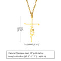 Cubic Zirconia Cross Pendant Necklace for Women – Gold Cross Pendant Necklace SPOT PN-1741G