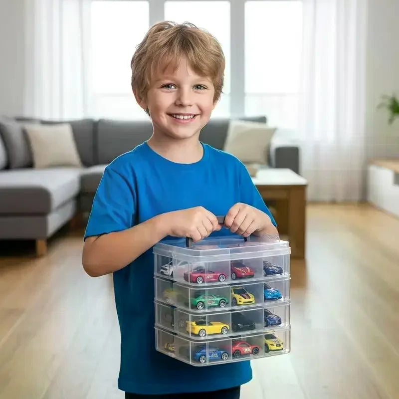 Transparent Portable Storage Box – Dustproof Jewelry Organizer Portable Storage Box SPOT