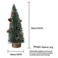 Mini Frosted Artificial Christmas Tree – Wooden Base Tabletop Artificial Christmas Tree SPOT A15