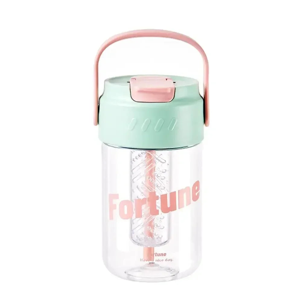 Portable Sports Water Bottle 600ml/800ml – Straw Lid, Eco-Safe Sports Water Bottle SPOT