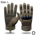 Tactical Full Finger Gloves – Hard Knuckle Touch Screen Tactical Gloves SPOT Green L