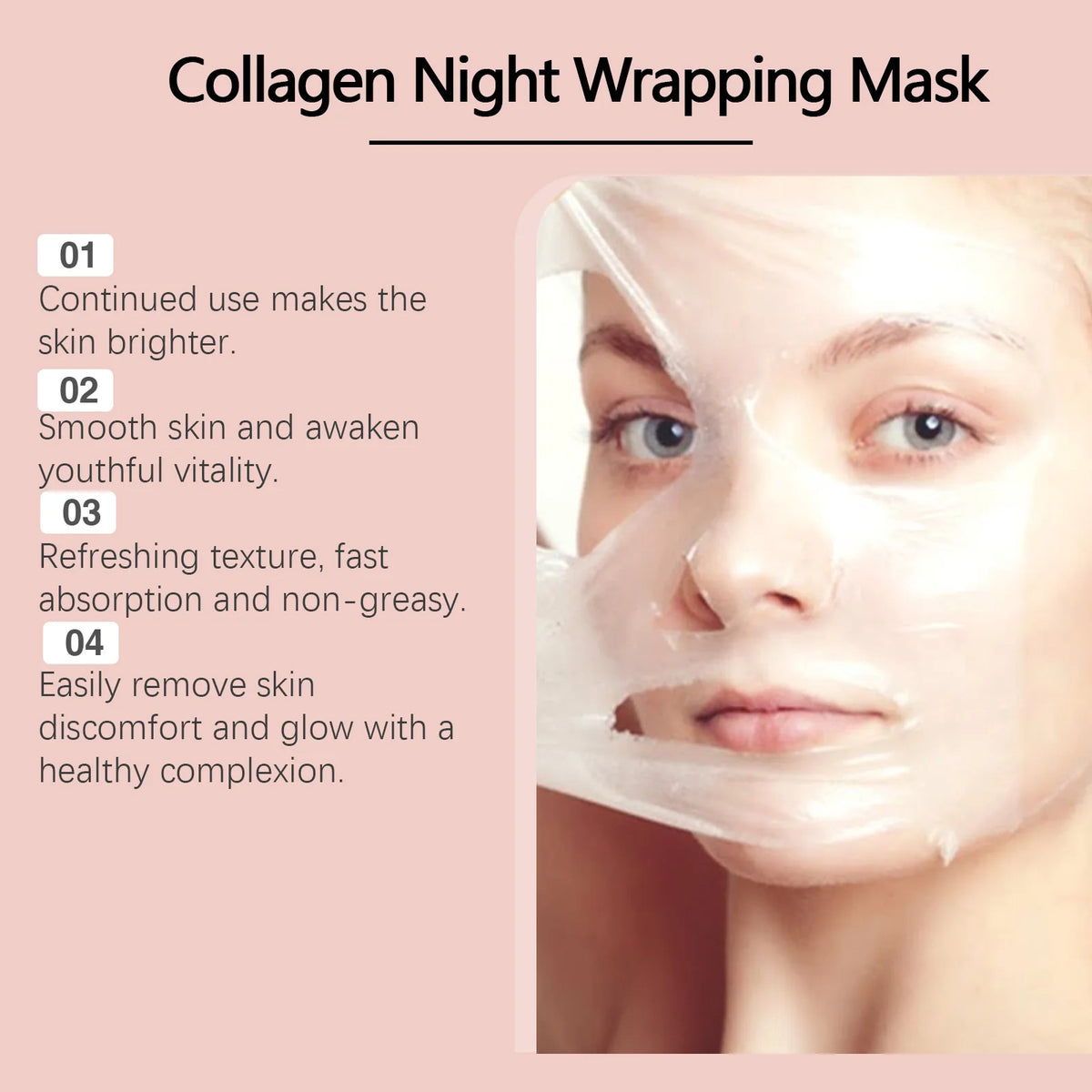 Hoygi Collagen Peel-Off Night Mask – Firming & Hydrating Peel-Off Face Mask SPOT