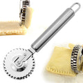 Stainless Steel Pastry Roller – Embossing & Lace Cutting Wheel Pastry Cutting Roller SPOT Silver