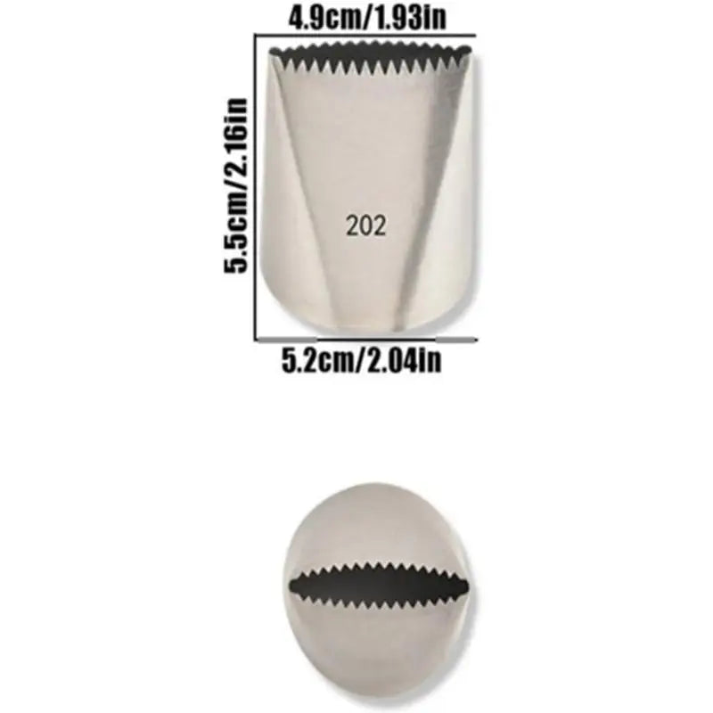 Stainless Steel Piping Nozzles – Cake & Cupcake Decor Tips Cake Decorating Tips SPOT A3