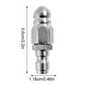 1/4" Stainless Steel Sewer Jetter Nozzle for Pressure Washers Drain Jetter Nozzle SPOT a