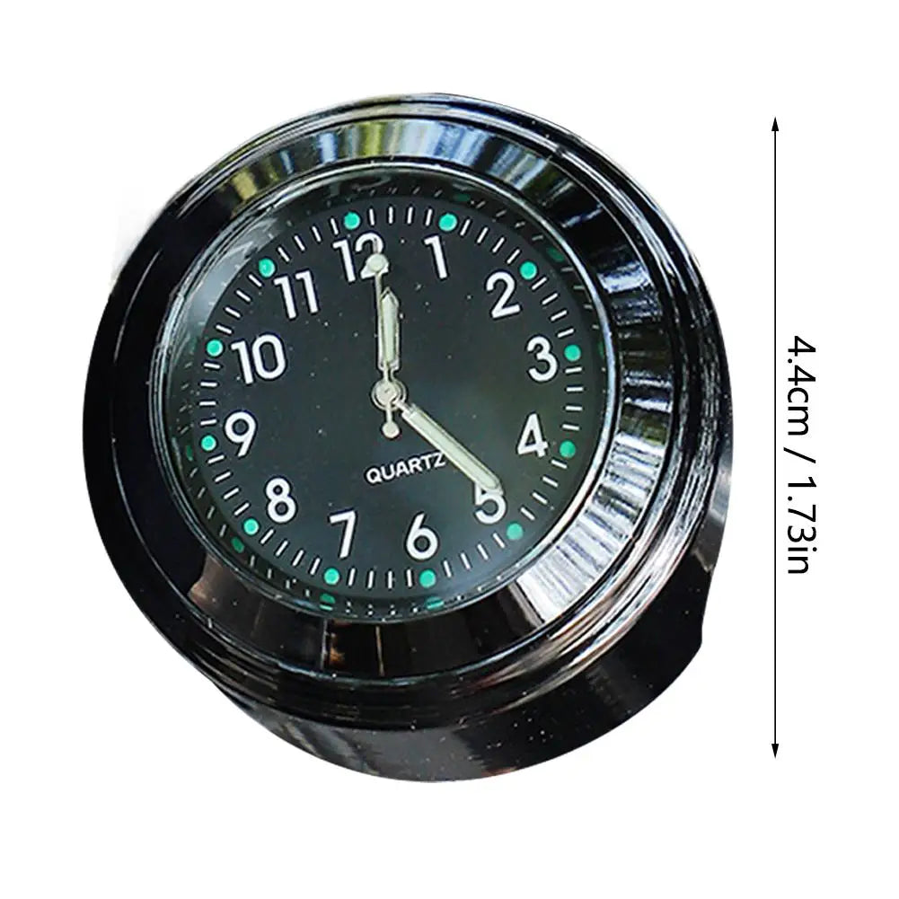 Glow-in-the-Dark Handlebar Clock – Waterproof Motorcycle & Bike Motorcycle Handlebar Clock SPOT