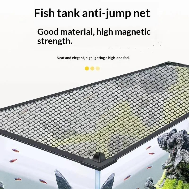 Magnetic Fish Tank Mesh Cover – Anti-Jump Aquarium Lid Aquarium Mesh Cover SPOT