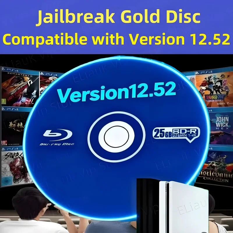 PS4 Bootable BD-J Disc v12.52 – Homebrew & Backup Games PS4 Boot Disc SPOT