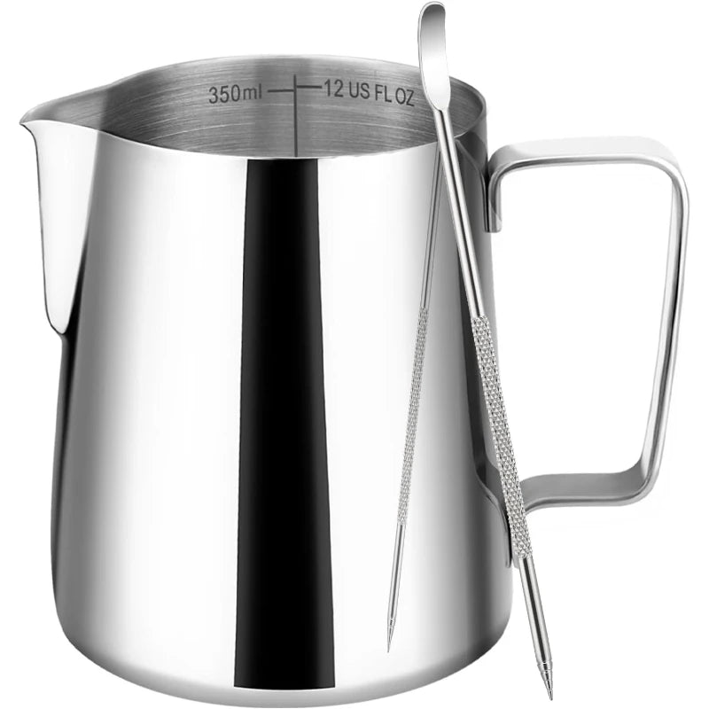 12oz Stainless Steel Milk Frothing Pitcher – Latte Art Jug Milk Frothing Pitcher SPOT Default Title