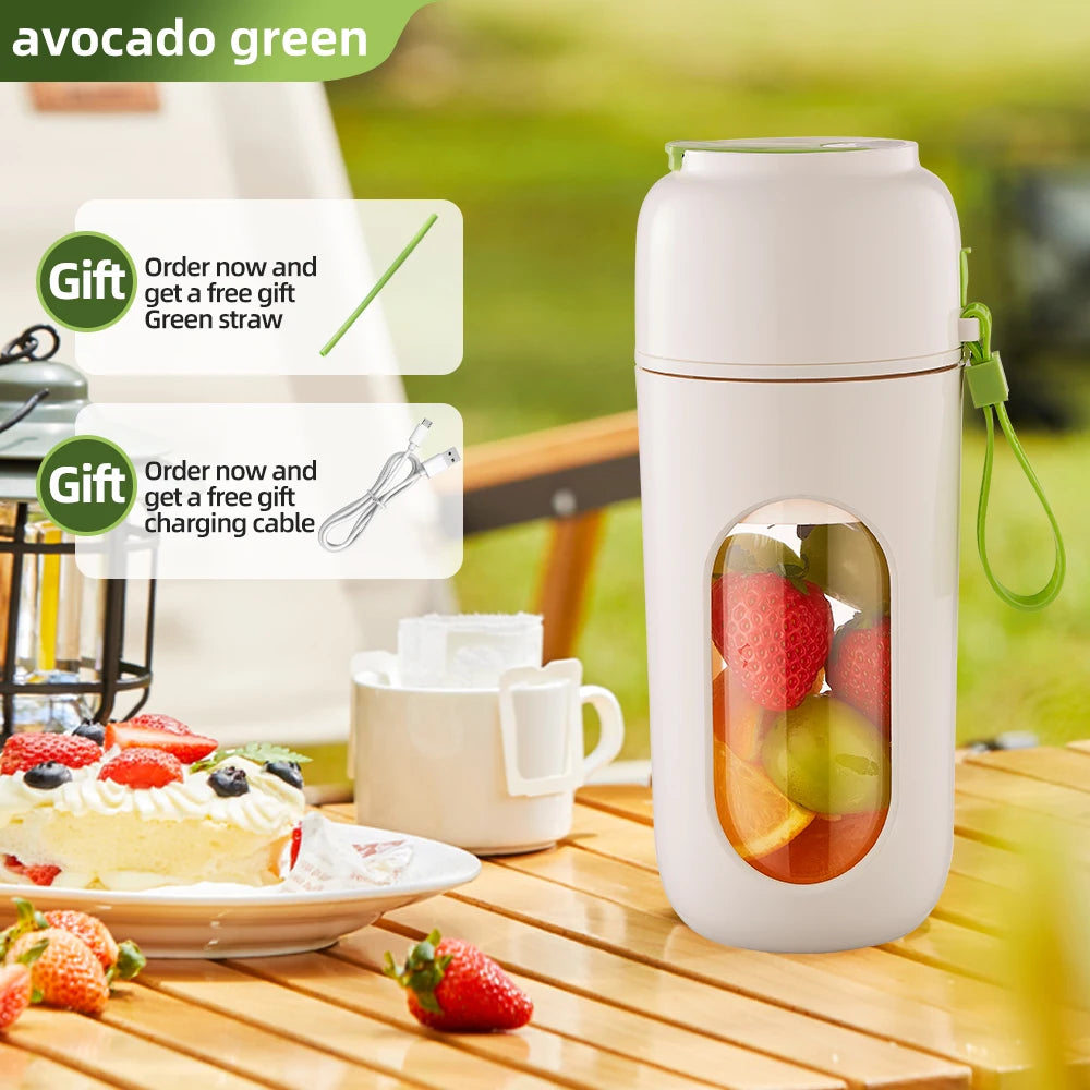 Portable Wireless Rechargeable Personal Blender – Large Capacity Portable Personal Blender SPOT Avocado Green