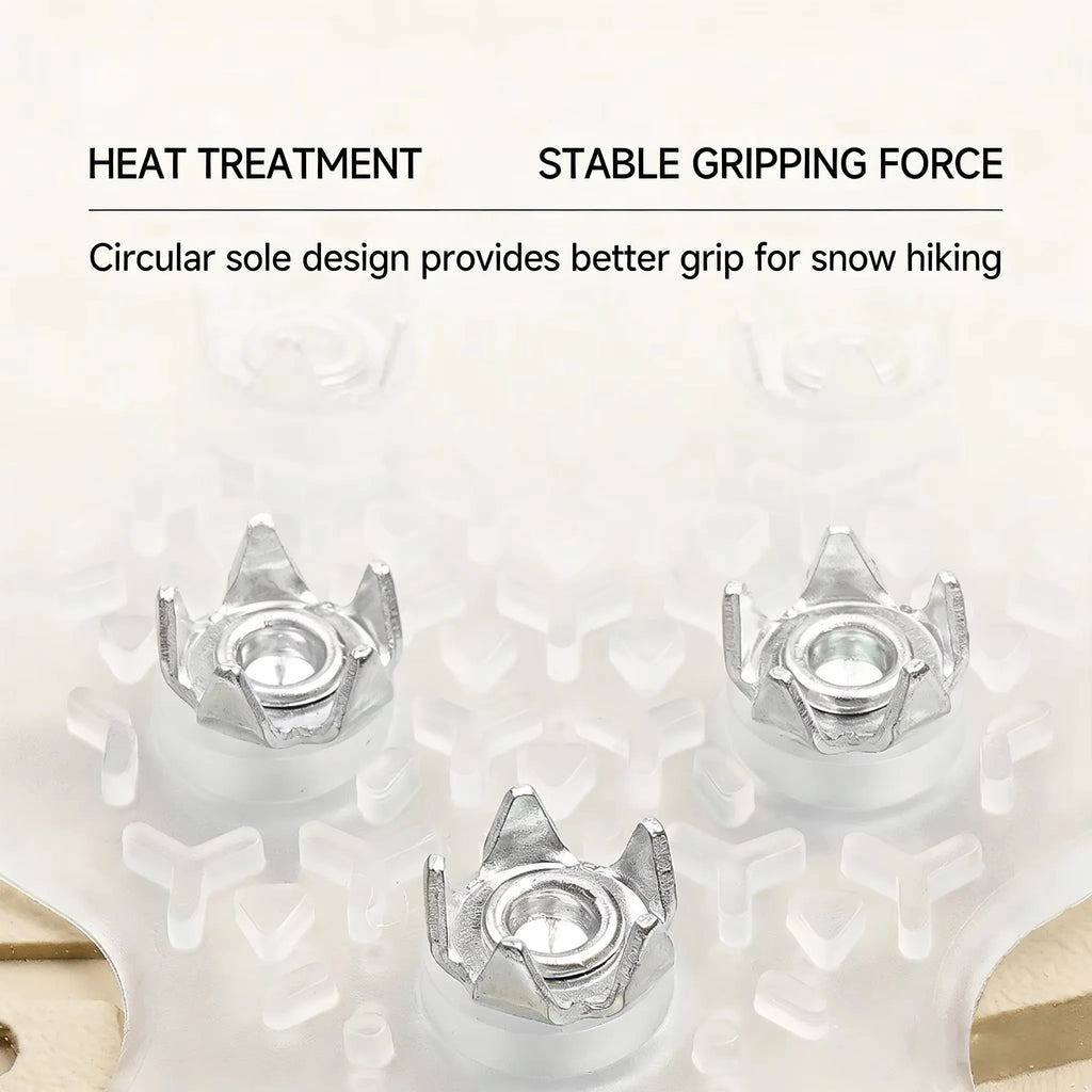 10-Tooth Ice Cleats Crampons – Anti-Slip Snow Shoe Grips Ice Cleats Crampons SPOT