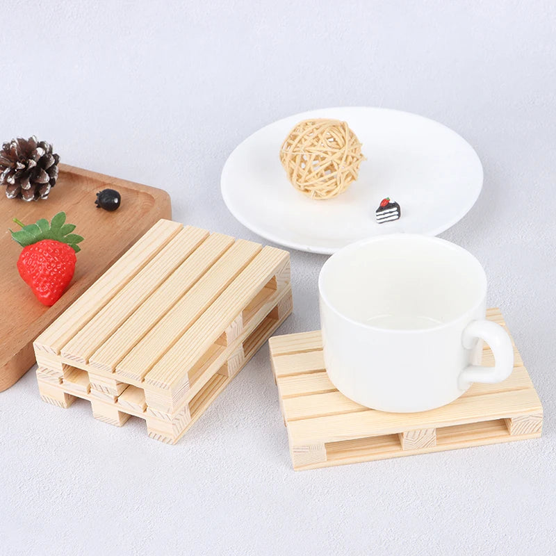 Mini Wooden Pallet Coaster – Traditional Style Cup & Pot Mat Wood Coaster SPOT