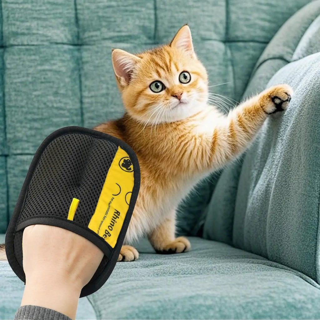 2-Pack Pet Hair Remover Gloves – Reusable Grooming Mitts Pet Grooming Gloves SPOT