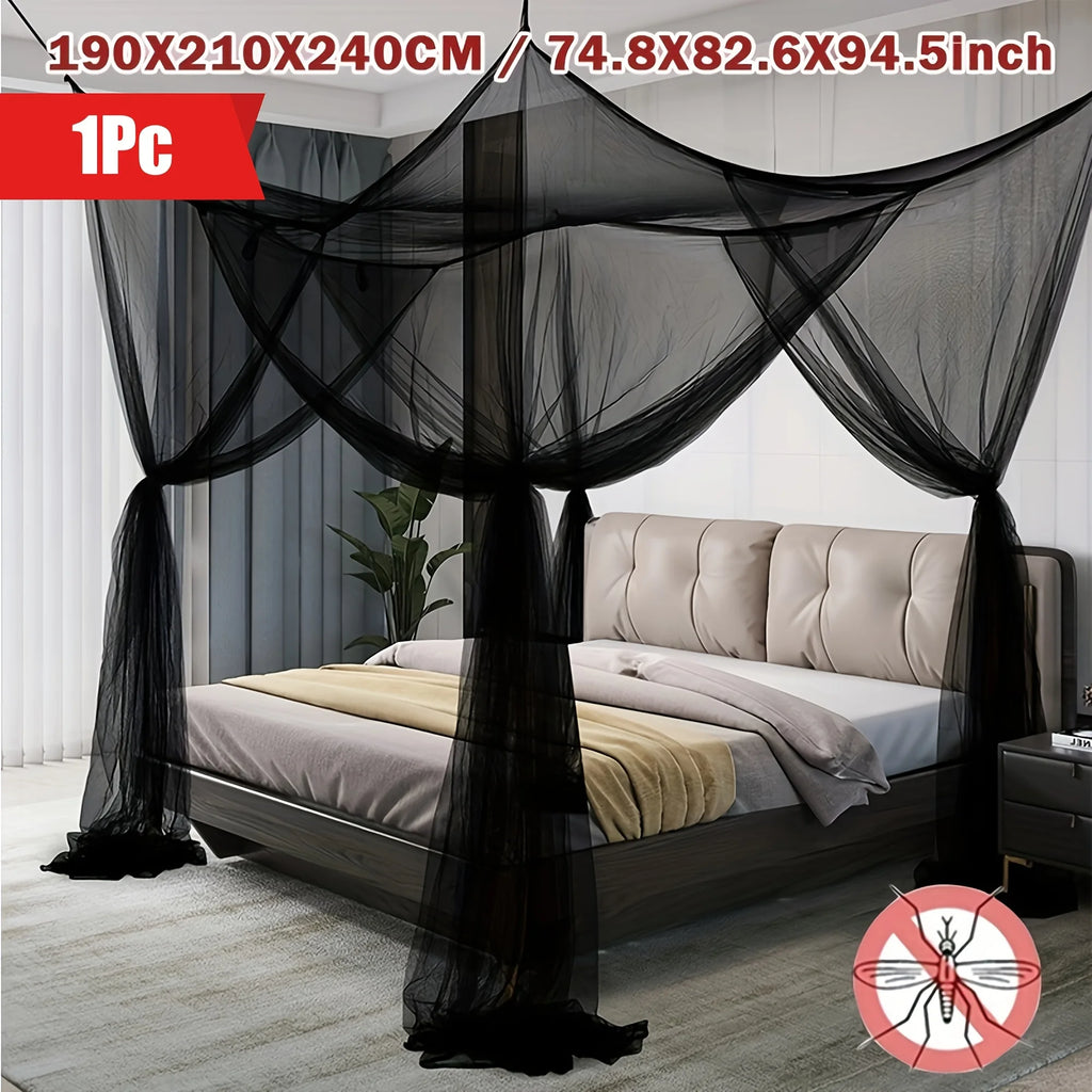 Floor-to-Ceiling Mosquito Net Canopy – Double Opening, All Sizes Bed Mosquito Net SPOT