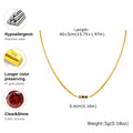 18K Gold Plated Colorful Zircon Cuban Chain Necklace Women Chain Necklace SPOT NC-2252G02