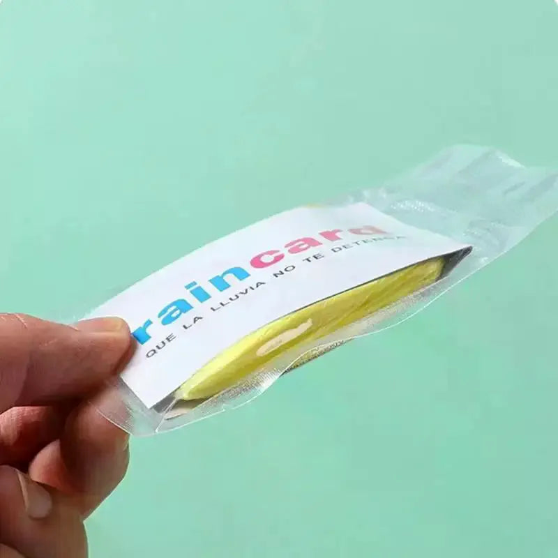 5-Pack Disposable Raincoats – Card-Size Portable Waterproof Disposable Raincoat SPOT