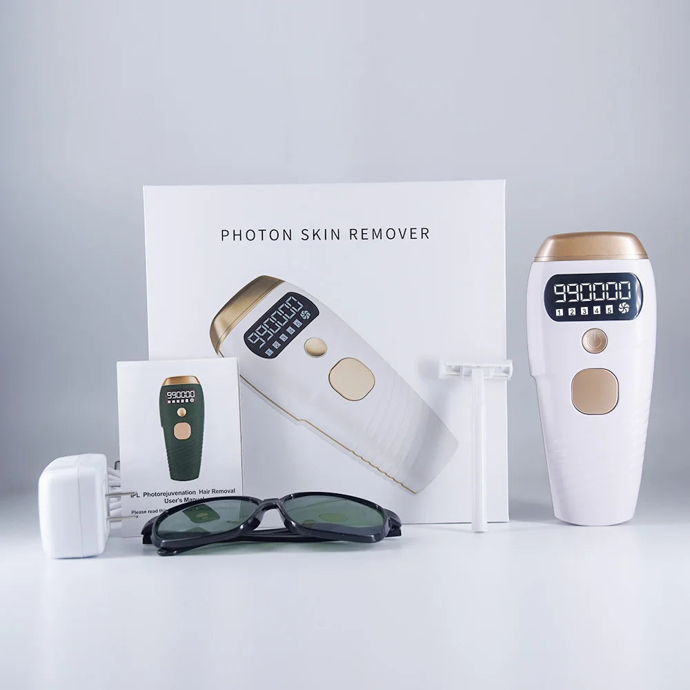IPL Hair Removal Device – 990K Flashes, 5 Levels, Home Use IPL Hair Removal Device SPOT