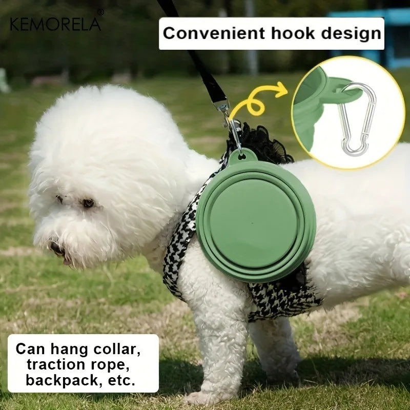 Foldable Dog Travel Bowl – Portable Collapsible Pet Bowl Dog Travel Bowl SPOT