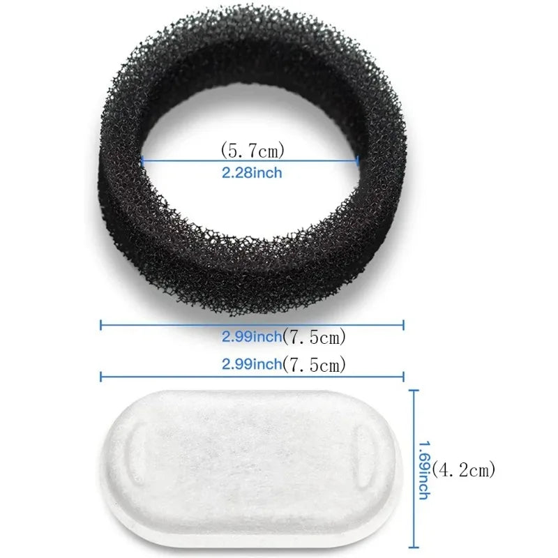 Cat Fountain Replacement Filters – Activated Carbon & Sponge Foam Cat Fountain Filter SPOT