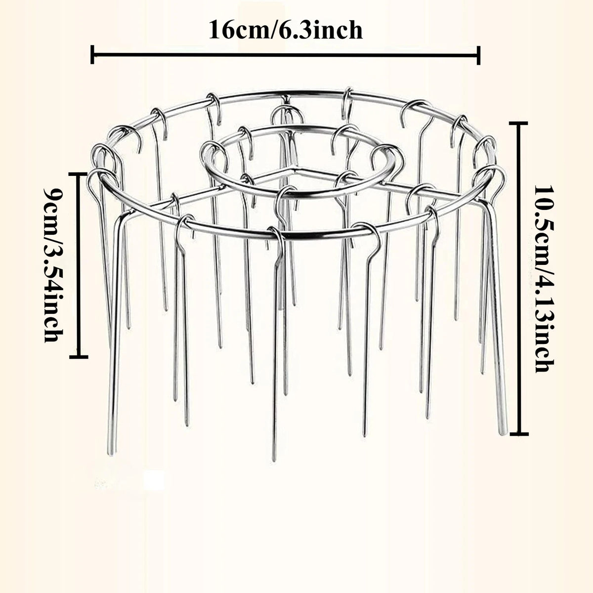 Vertical Air Fryer Skewer Rack – 304 Steel & 24 Skewers Air Fryer Skewer Rack SPOT Rack with 24 Skewers
