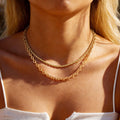 18K Gold PVD Rope Chain Necklace – Waterproof Stainless Steel Chain Necklace SPOT NC-2632G-NC-039-16G