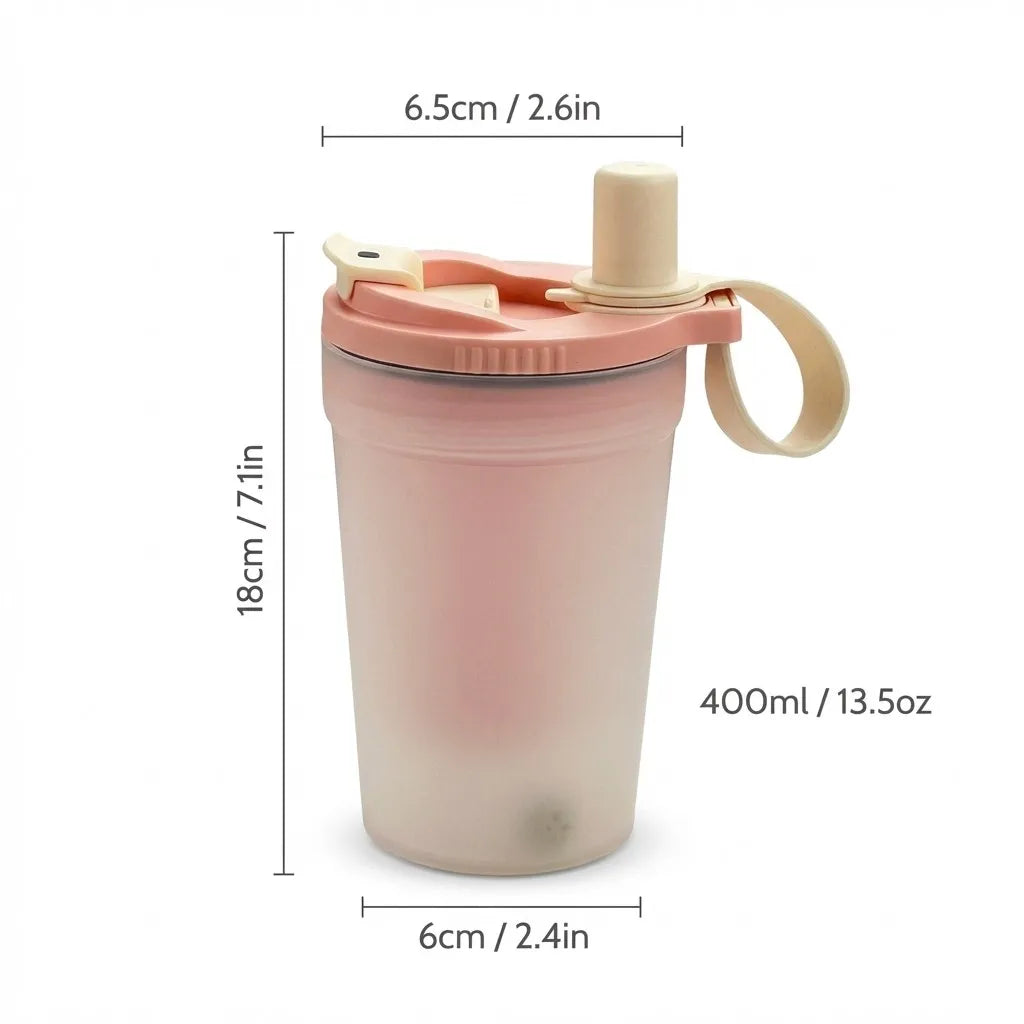 Leak-Proof Straw Tumbler for Kids – BPA-Free Water Bottle Kids Water Bottle SPOT Pink