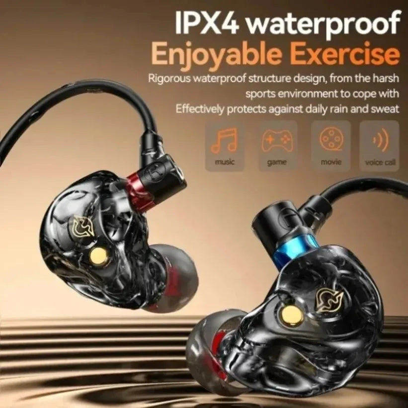 VIKEFON Wired Gaming Earphones 10mm HiFi In-Ear with Mic Wired Gaming Earphones SPOT