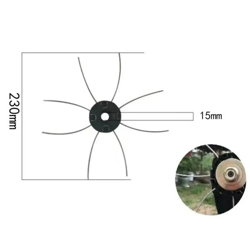 9-Inch Rhombus Lawn Mower Blade – Black-Plated Forged Steel Lawn Mower Blade SPOT