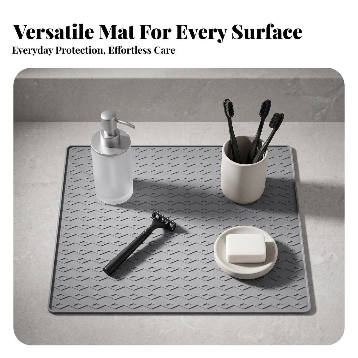 Silicone Washing Machine Mat – Waterproof Non-Slip Appliance Pad Appliance Protector Mat SPOT