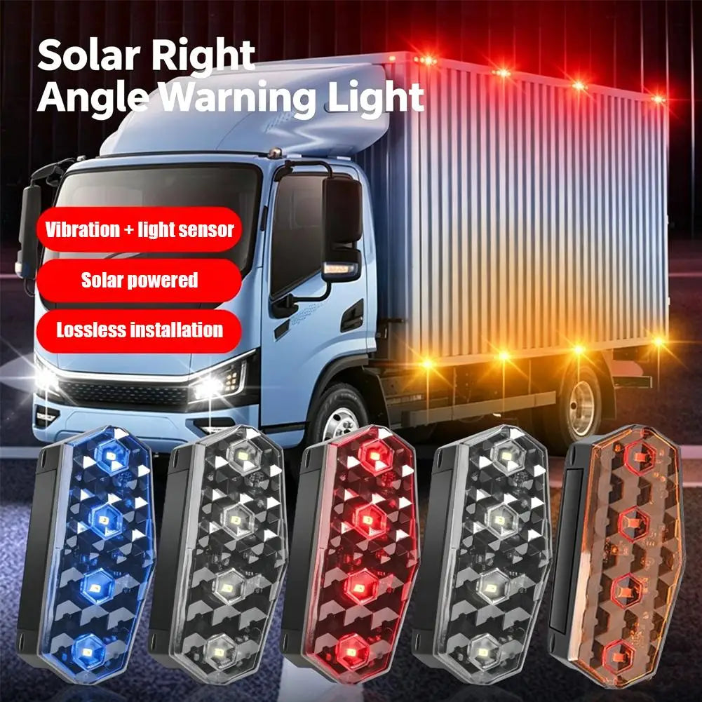 Solar Side Marker Warning Light – No Wiring, Vibration Sensor Solar Marker Light SPOT