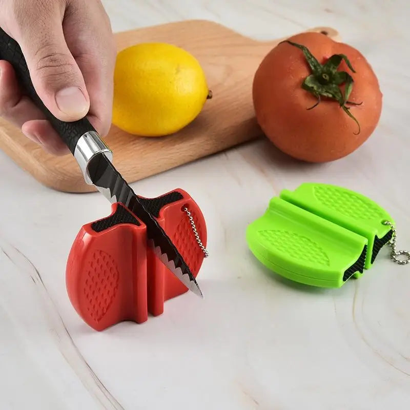 Mini Dual-Slot Knife Sharpener – Kitchen & Outdoor Use Knife Sharpener SPOT